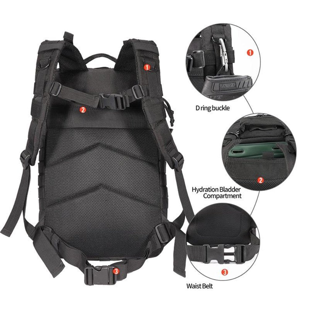 42L tactical backpack with USA patch