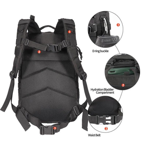 42L tactical backpack with USA patch