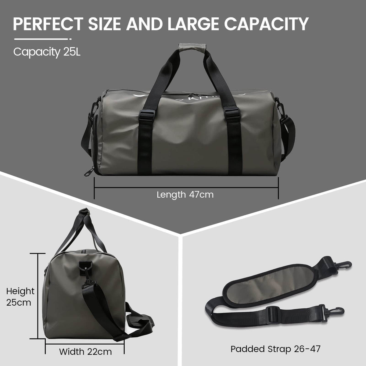 Durable Sports Duffel Bags – Water-Repellent with Shoe Compartment
