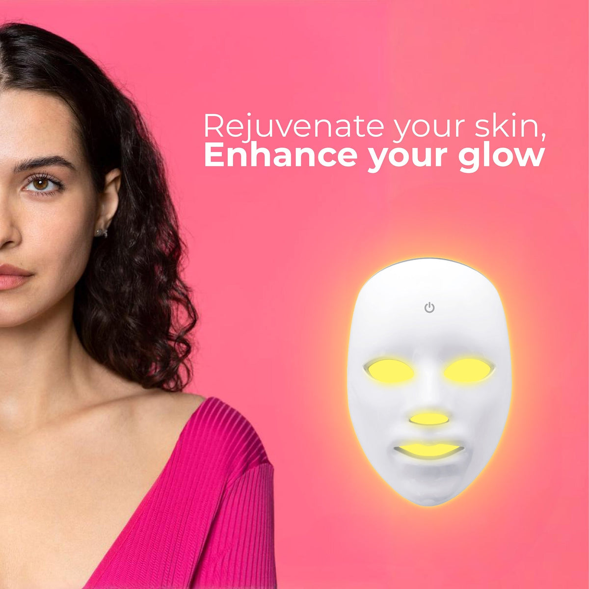 7-in-1 LED Light Therapy Face Mask – Advanced Skincare at Home! - Sports