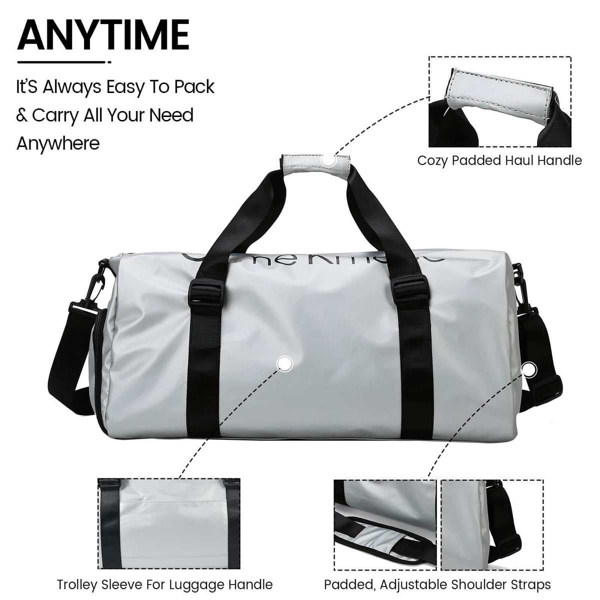 Durable Sports Duffel Bags – Water-Repellent with Shoe Compartment