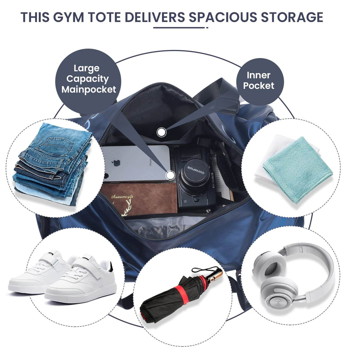Durable Sports Duffel Bags – Water-Repellent with Shoe Compartment