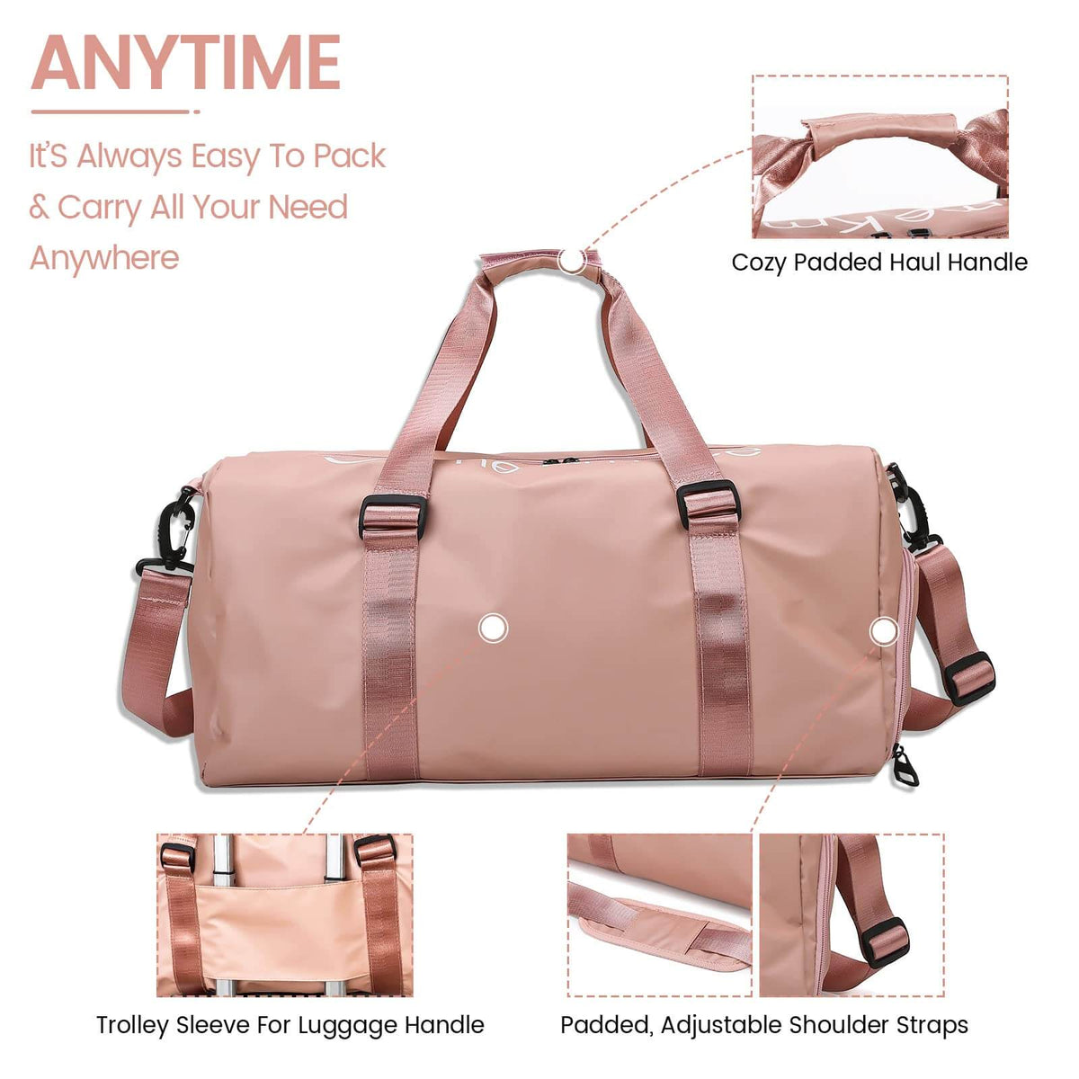 Durable Sports Duffel Bags – Water-Repellent with Shoe Compartment