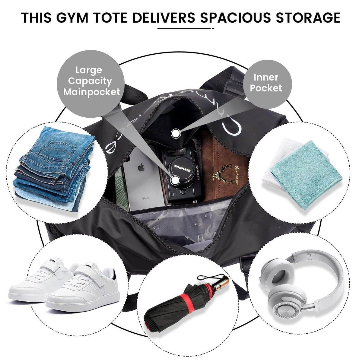 Durable Sports Duffel Bags – Water-Repellent with Shoe Compartment