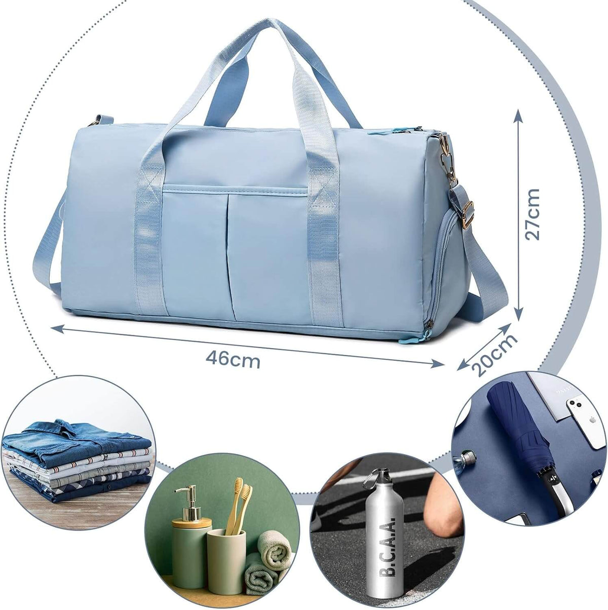 Durable Sports Duffel Bags – Water-Repellent with Shoe Compartment