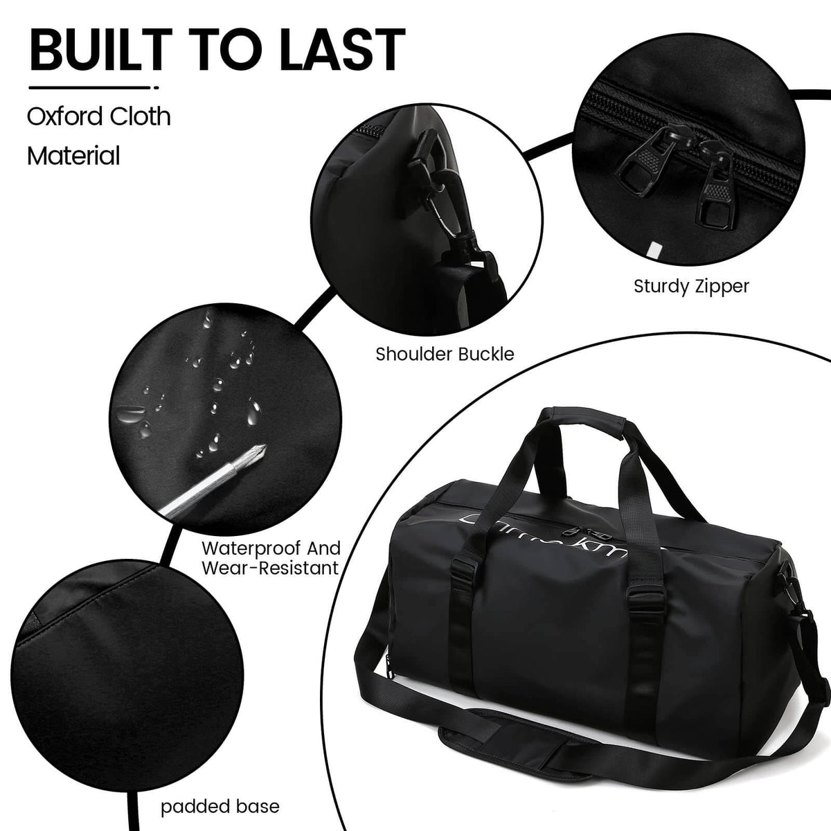 Durable Sports Duffel Bags – Water-Repellent with Shoe Compartment