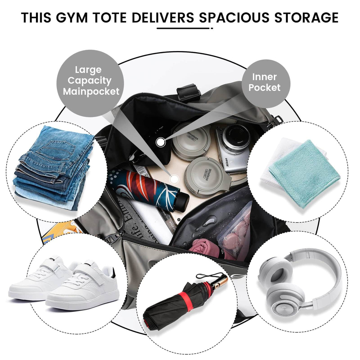 Durable Sports Duffel Bags – Water-Repellent with Shoe Compartment