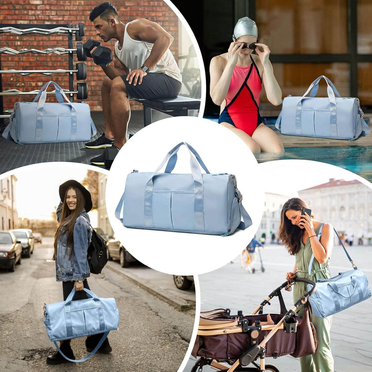 Durable Sports Duffel Bags – Water-Repellent with Shoe Compartment