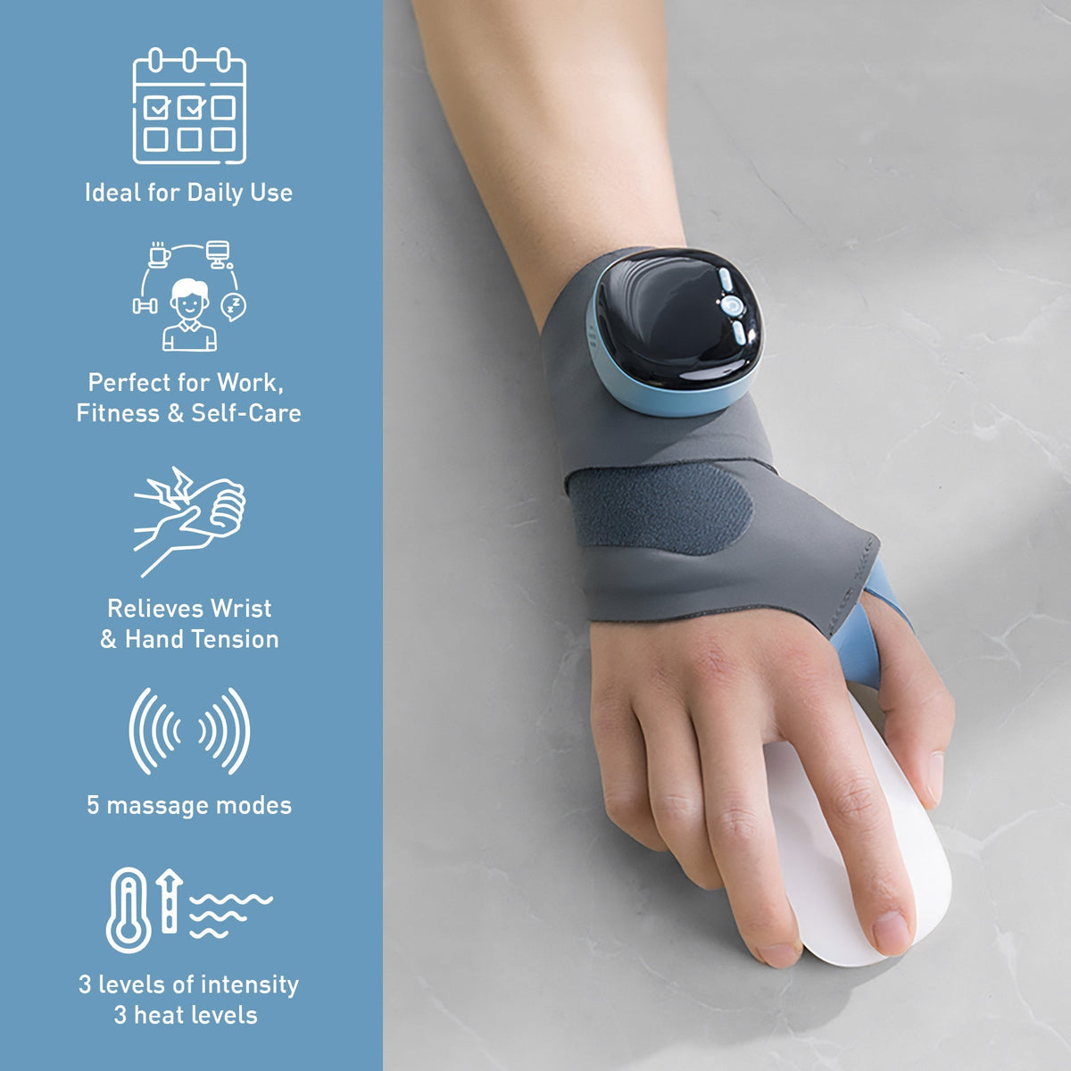 Electric Massager Wrist Guard – Relax & Revitalize Your Wrists! - Sports