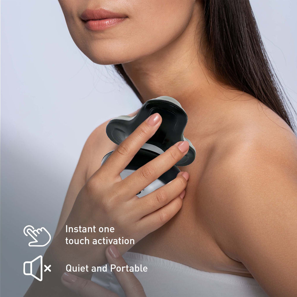 Pursonic Muscle Recovery & Relaxation Power Duo: Massage Gun & Handheld Electric Sport Massager - Sports