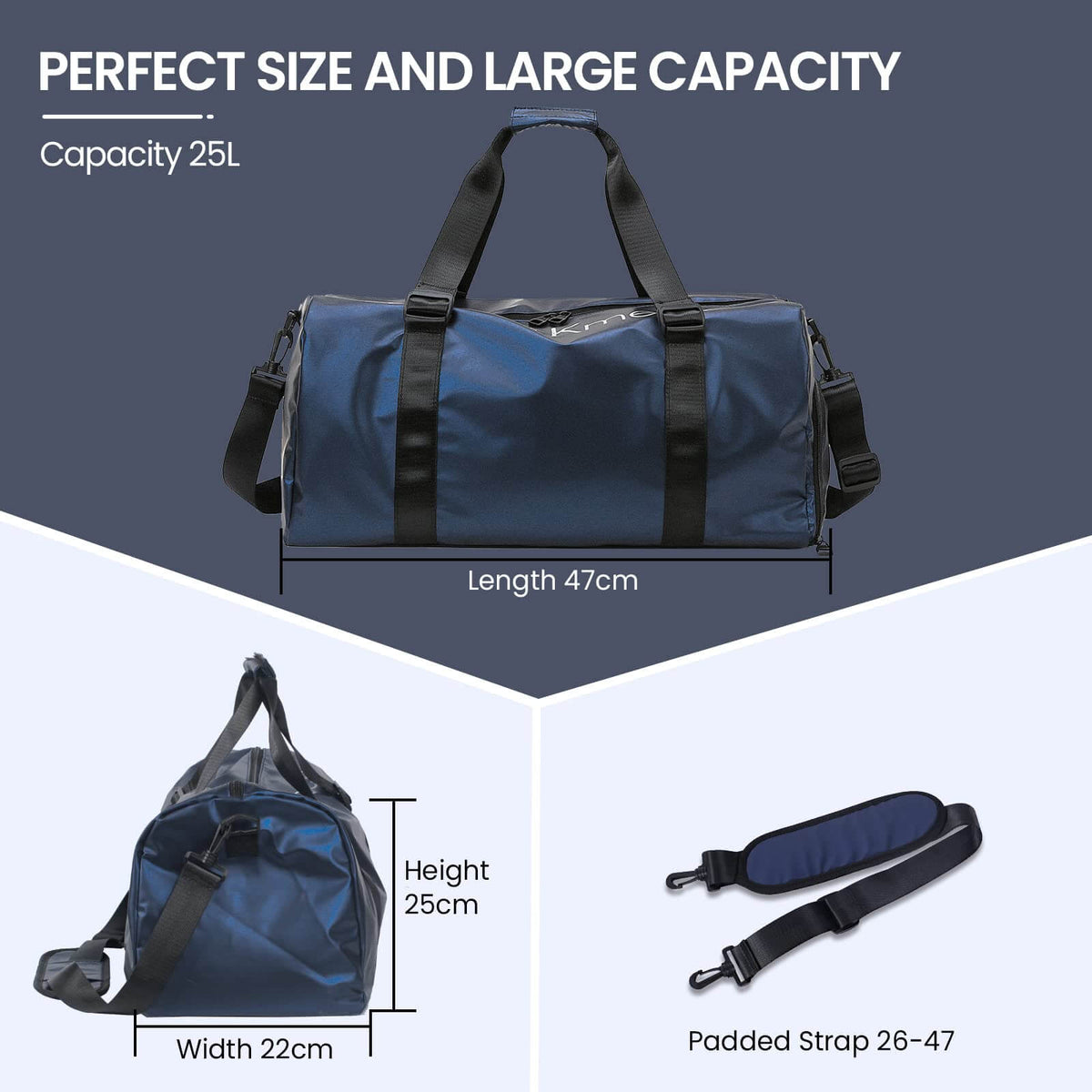 Durable Sports Duffel Bags – Water-Repellent with Shoe Compartment