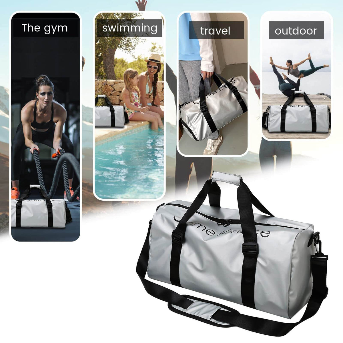 Durable Sports Duffel Bags – Water-Repellent with Shoe Compartment