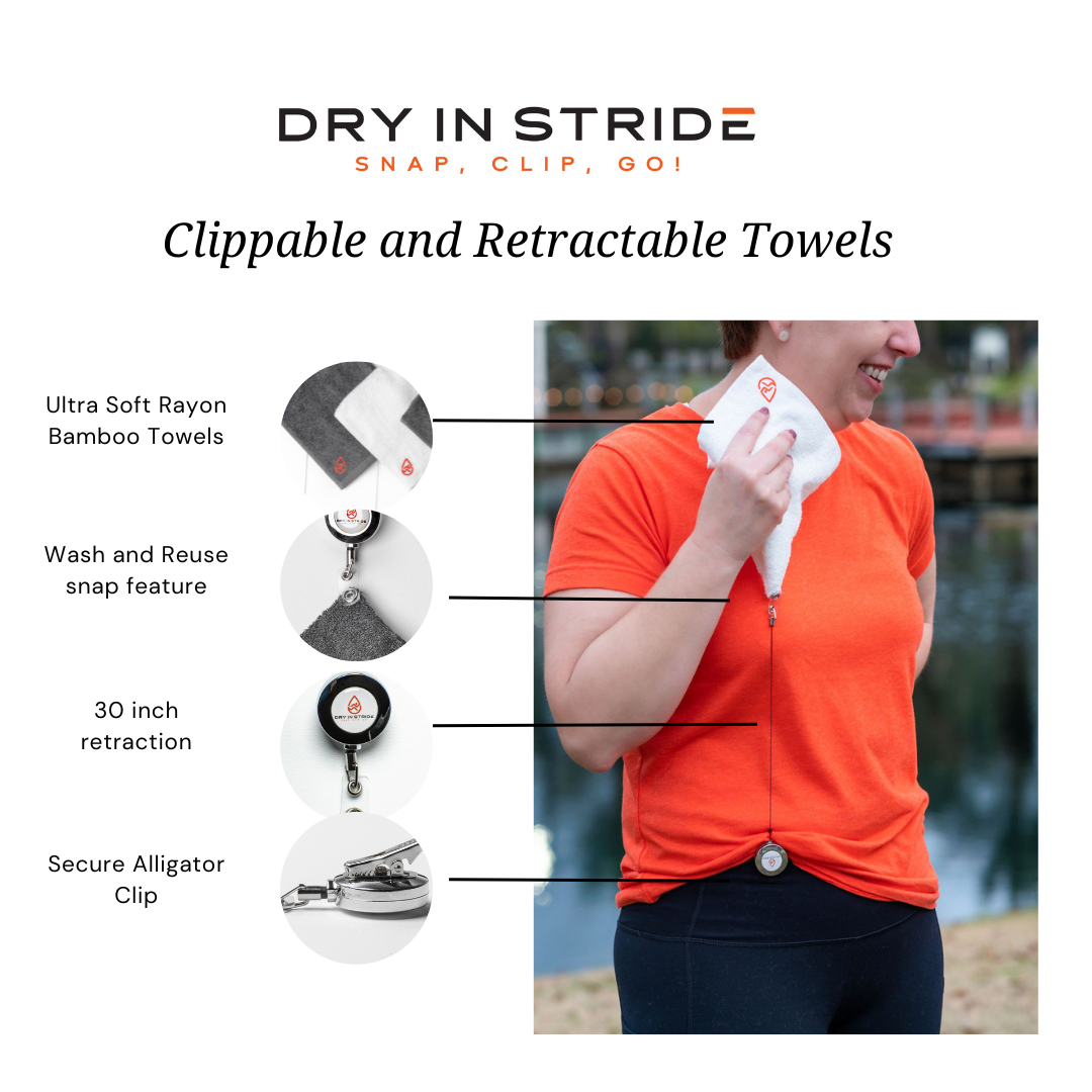 The Ultimate Retractable Towel Set Regular (10x10 inch)